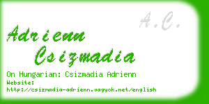 adrienn csizmadia business card